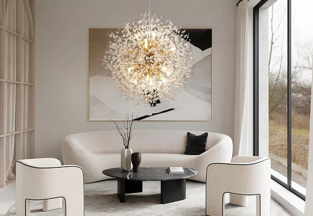 high ceiling crystal chandelier